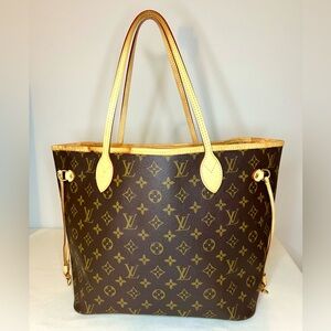 Louis Vuitton Monogram neverfull MM Tote Bag